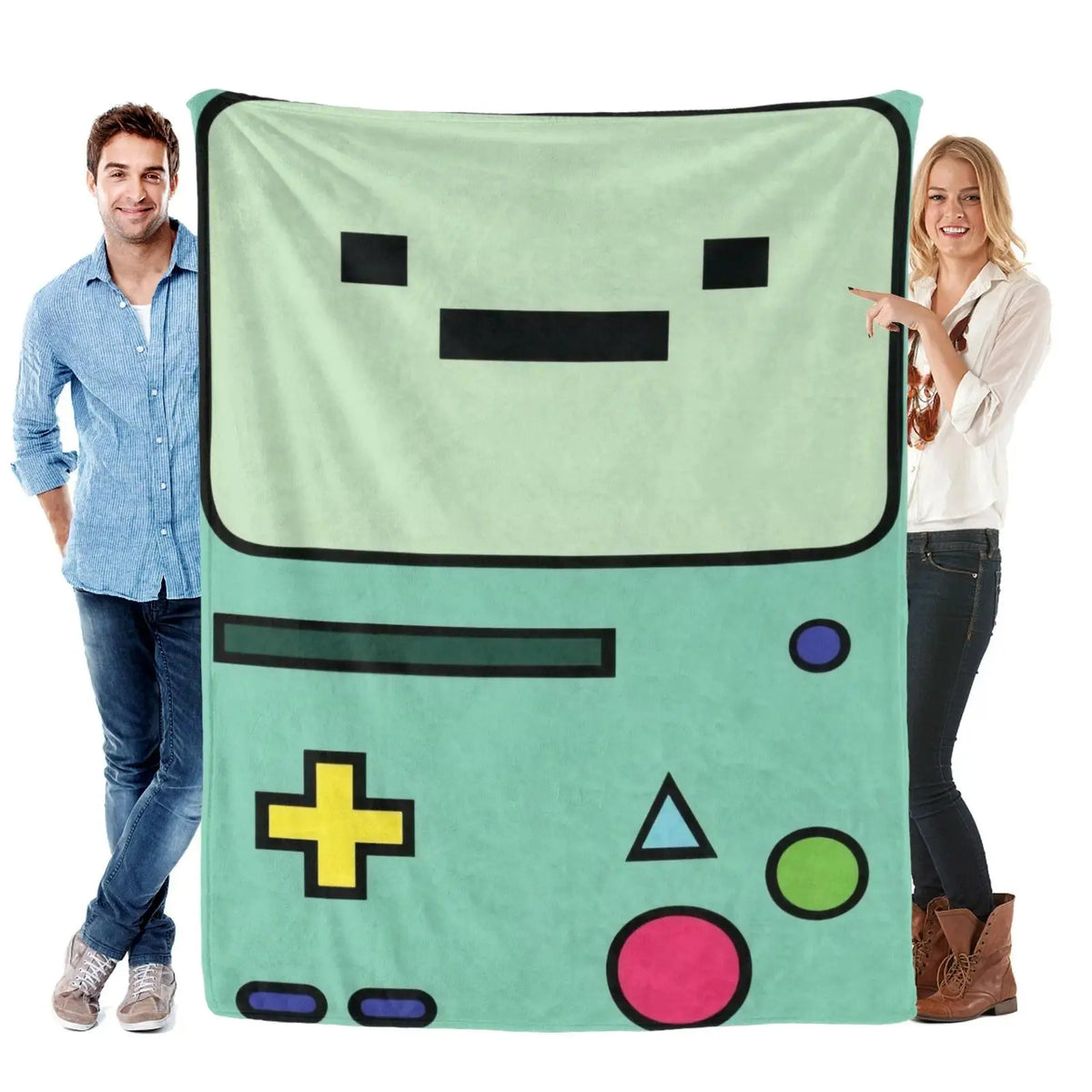 Adventure Time Cartoon Characters Flannel Blanket Large Size Ultra Soft Warm Lightweight Cozy Throw Blanket Perfect For Bed Sofa Living Room Office Camping Travel Gift Birthday Christmas For Fans Boys Teens Her - View 13