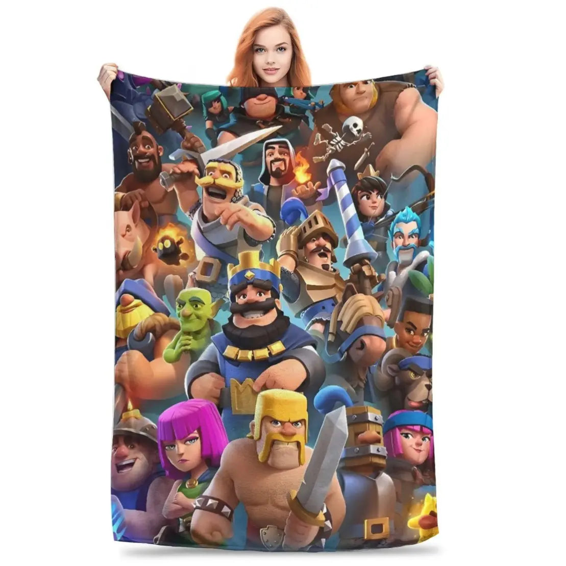 Clash Royale Game Super Soft Blanket Kids Plush Throw Blanket Street Trend Couch Bed Flannel Bedspread Sofa Bed Cover Christmas gift Dream Weave Home - View 31
