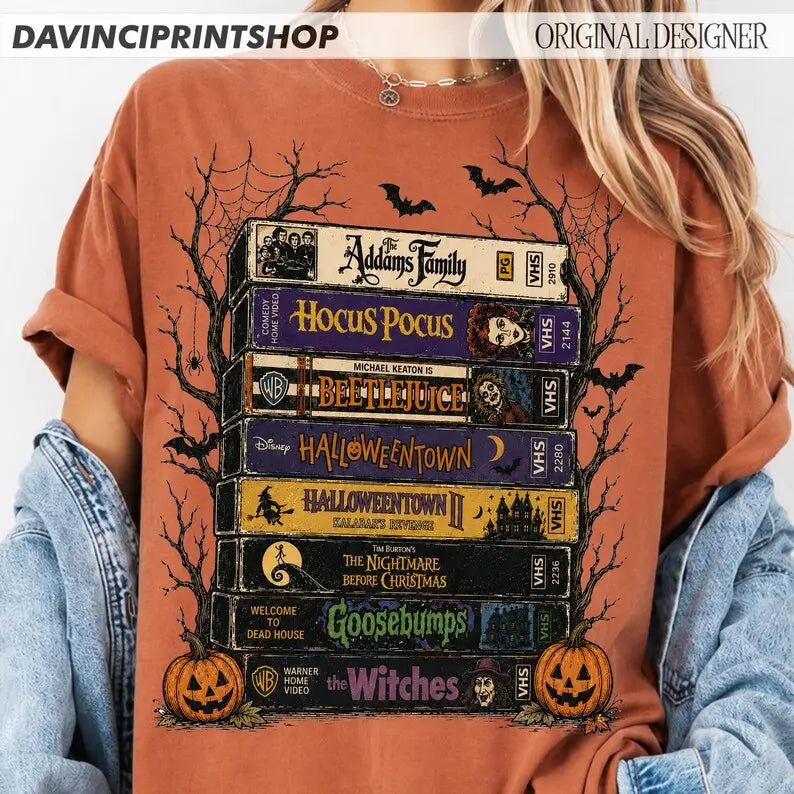 Comfort Colors Vintage Halloween Movie Shirt, Retro Tee