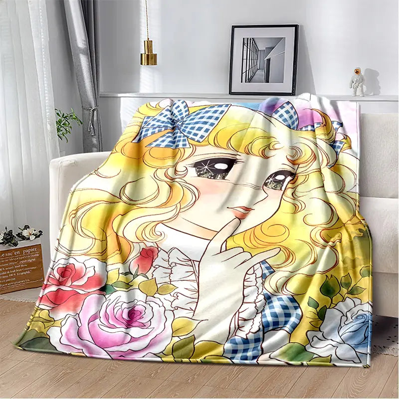 2025 New Style Candy Candy Girl Cartoon Anime Soft Plush Blanket,Flannel Throw Blanket Polyester Blanket for Living Room Bedroom Sofa Kid Gift - View 22