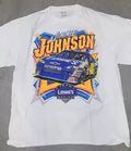 Vintage 90s Jimmy Johnson NASCAR Racing All over Print T-Shirt