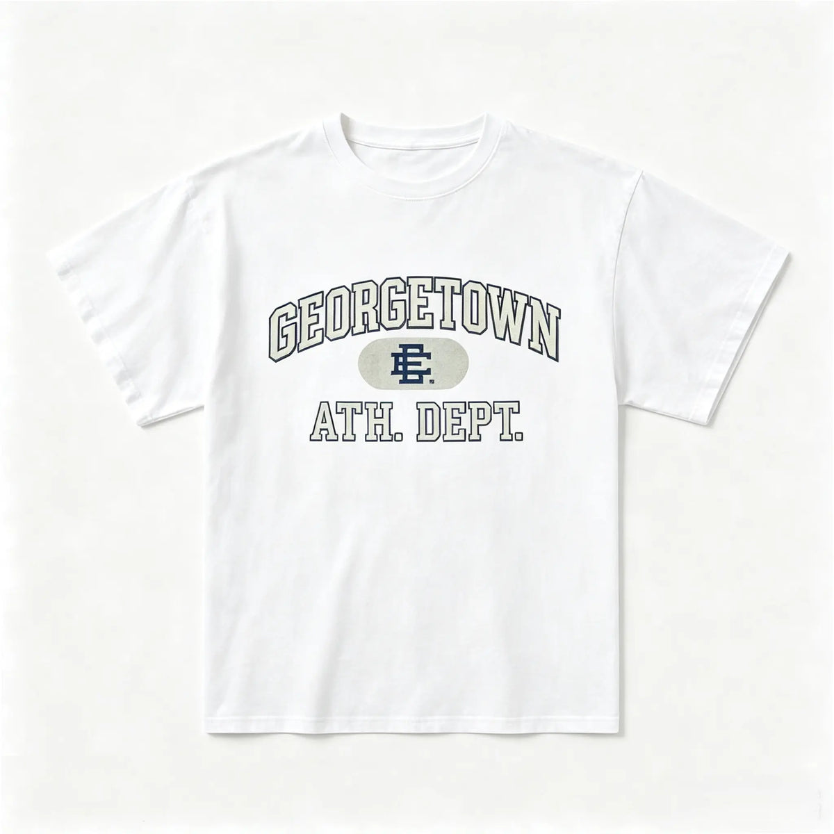 EE Georgetown Athletic Dept Graphic  – Vintage College Unisex  Trendy Shirt cloths cherry Short Sleeve  Casual Street Style fyp obersized gym lifestyle co women leeve fashion deals loose fit st she from texas cowboy