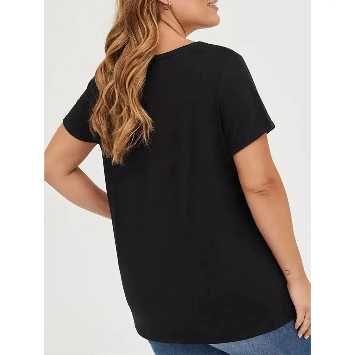 Women's Short-Sleeve Round Neck Print Sports Top - Spooky Cute Halloween Style, Soft Breathable, Ghost & Blue Pumpkin Graphic for Fall Daily Wear & Halloween Parties