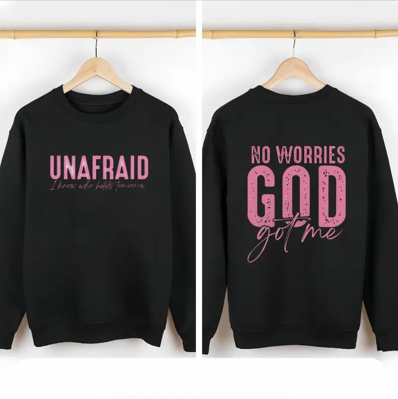 Unafraid No Worries Spiritual Tee Unisex Cotton Shirt