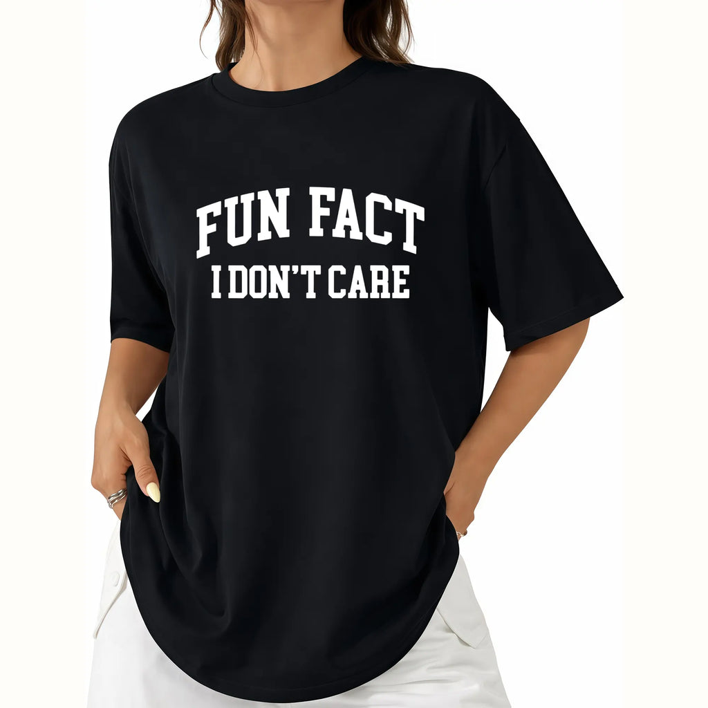 Fun Fact I Don’t Care Sweatshirt - Sarcastic College Style