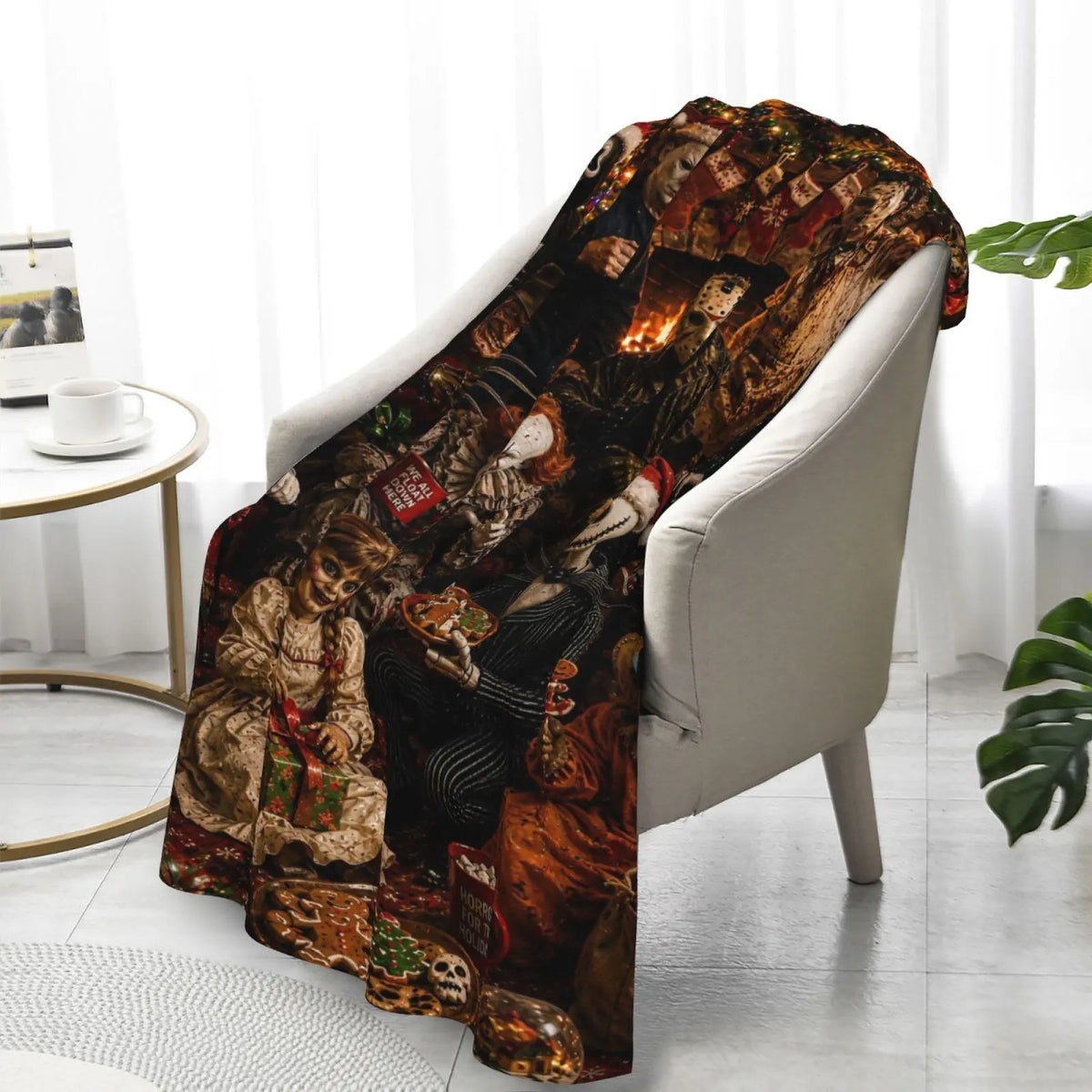 Halloween-M Blanket All Season Sofa Bedroom Chairs Dorm Couch Camping Soft Warm Cozy Bed Fleece Throw Gift for Men Women Boy Girl - View 13