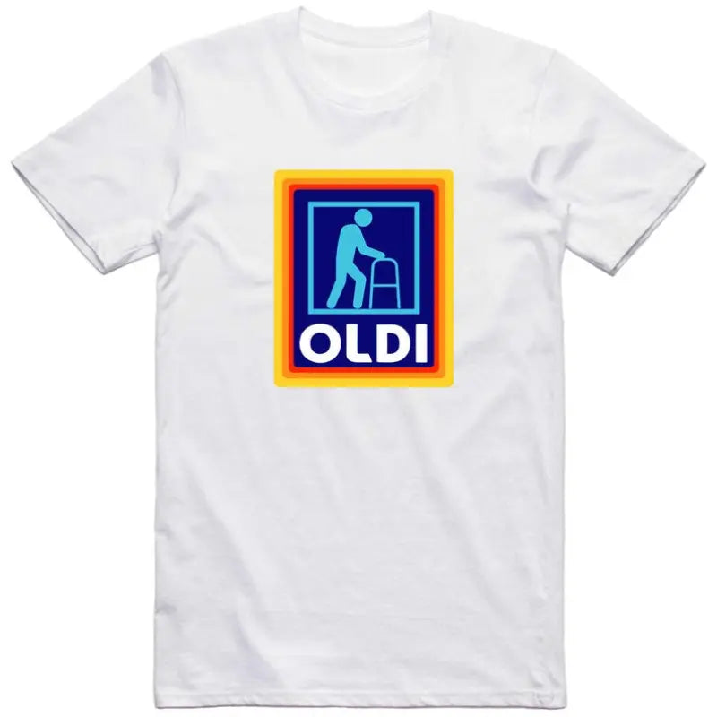 Men's Casual Cotton Graphic Streetwear T-Shirt - Funny Oldie Parody