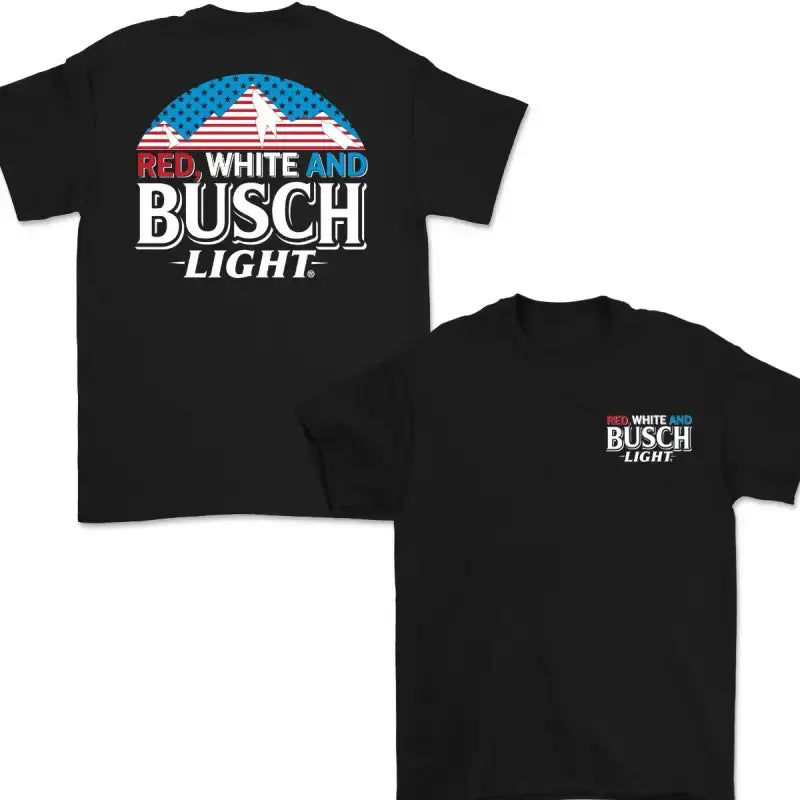 Red White Busch Light T-Shirt for Men Women | Patriotic Beer Lover Tee