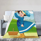 PAUSEBOLL [Summer Vibes] Plush Flannel Anime Blanket - Cozy Throw with Playful Look, Home Decor Piece, Blankets for Sofa, Suitable for Bed & Office Use, Ideal Gift - View 6