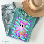 Comfort Colors Preppy Halloween Ghost Cotton Tee Unisex