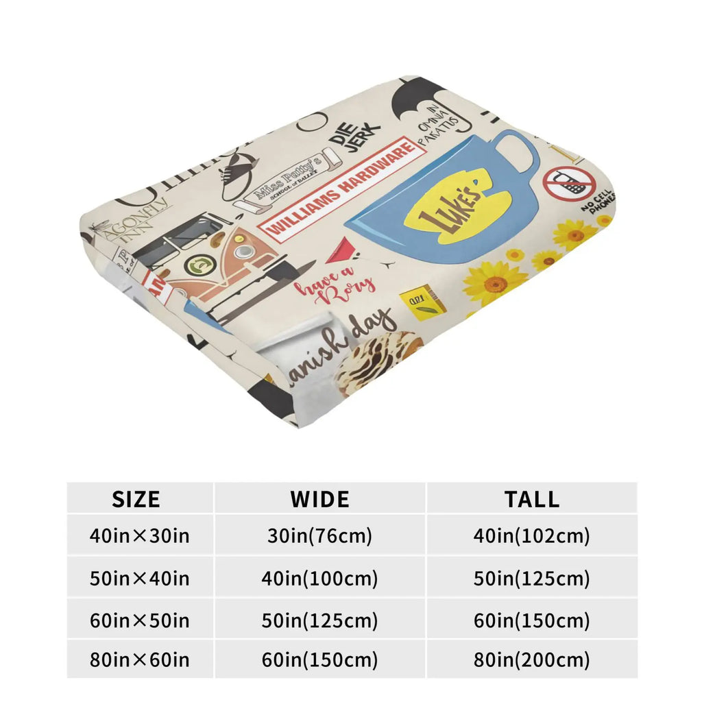Gil-more Girls Throw Blanket Flannel Blanket Ultra-Soft Fleece Throw Cozy Fuzzy Plush Flannel Blanket Suitable for All Seasons Couch Bed Living Room Sofa Bedroom Chairs Dorm Birthday Valentine's Day Christmas Gifts - View 5