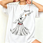 Zero Dog Boop Skeleton Hand Funny T-Shirt, Halloween Trip Tee, Nightmare Before Christmas Matching Shirt - View 9