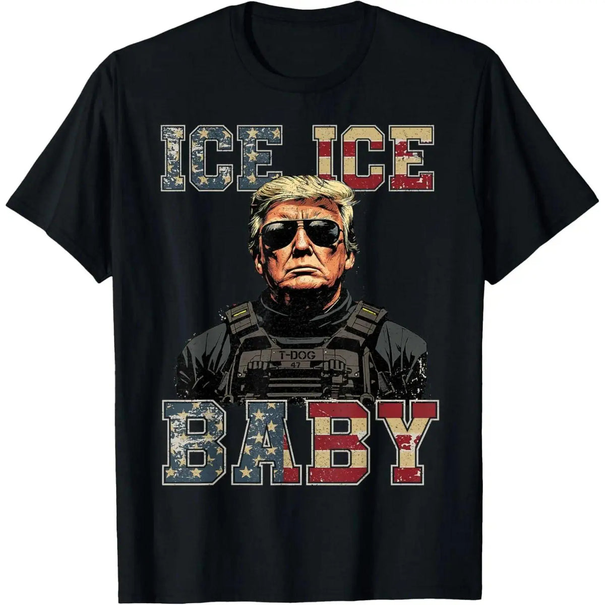 Men's 90s Vintage 'Ice Ice Baby' Pop Culture Graphic Print T-Shirt - 100% Cotton, Short Sleeve, Round Neck, Herringbone, 90s Kid Aesthetic, Funny Quote, Chic, Casual Menswear Top, All Seasons, Machine Wash, Vintage Edge Look (S/M Sizes)