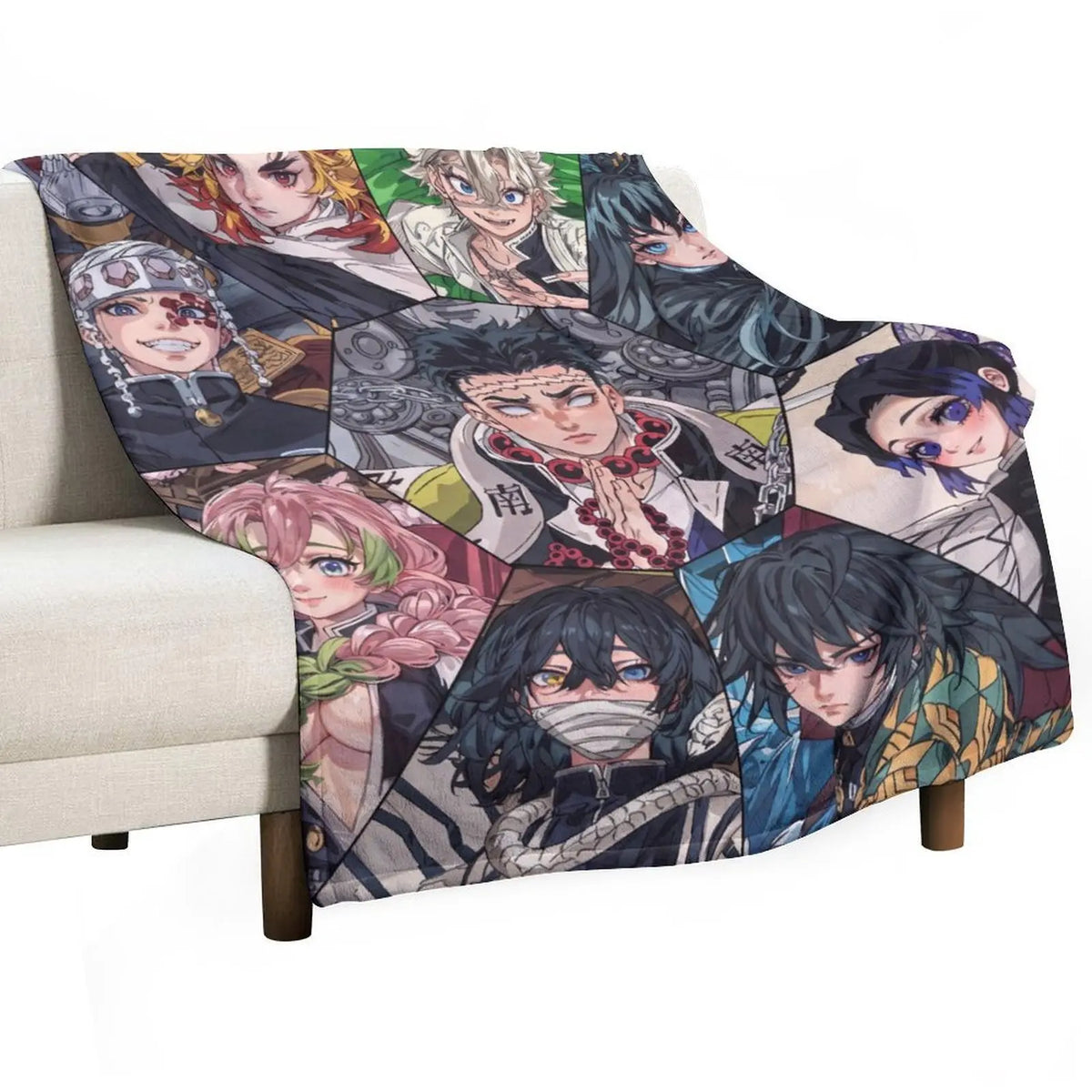 Ultra-Soft Anime Print Flannel Throw Blanket Home Sofa Bedroom Dorm Couch Office Car Travel Blankets Gift for Men Women Boys Girls - View 8