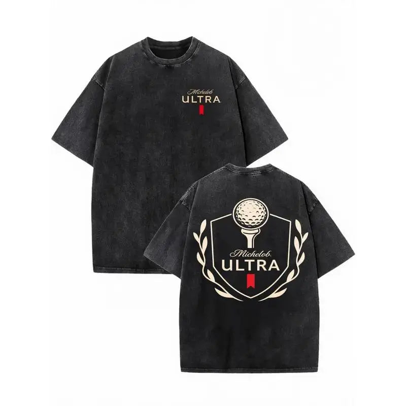 Michelob Ultra Golf Ball Cotton Vintage Graphic Tee