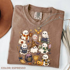 Comfort Colors Wizard Ghost Halloween Graphic Tee