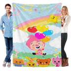 Plim Plim Blanket Cozy cartoon blanket with Plim Plim enjoying a fun circus ride, flannel material makes it perfect for chilling Children's Blankets - View 15