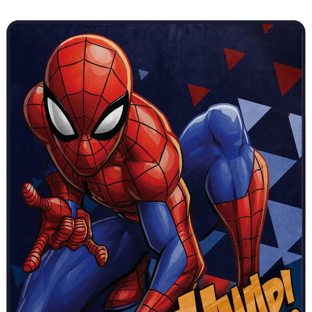 Marvel Spider-Man Blanket Crouched Action Stance 60 x 80" Silk Touch Back Throw - View 2