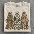 Hunting Season Ghosts Comfort Shirt: Camo Mallard Duck Halloween Tshirt - View 13