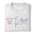 Cute Halloween Sea Animals T-Shirt Pumpkin Turtle Ghost Shark Bat Wings Graphic Tee for Spooky Ocean Animal Lovers Unisex Gift