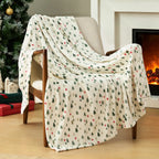 CGK | Holiday Plush Blanket - Ultra-Soft Festive Throw, Cozy Lightweight Christmas Bedding & Couch Blanket with Holiday Prints - View 8