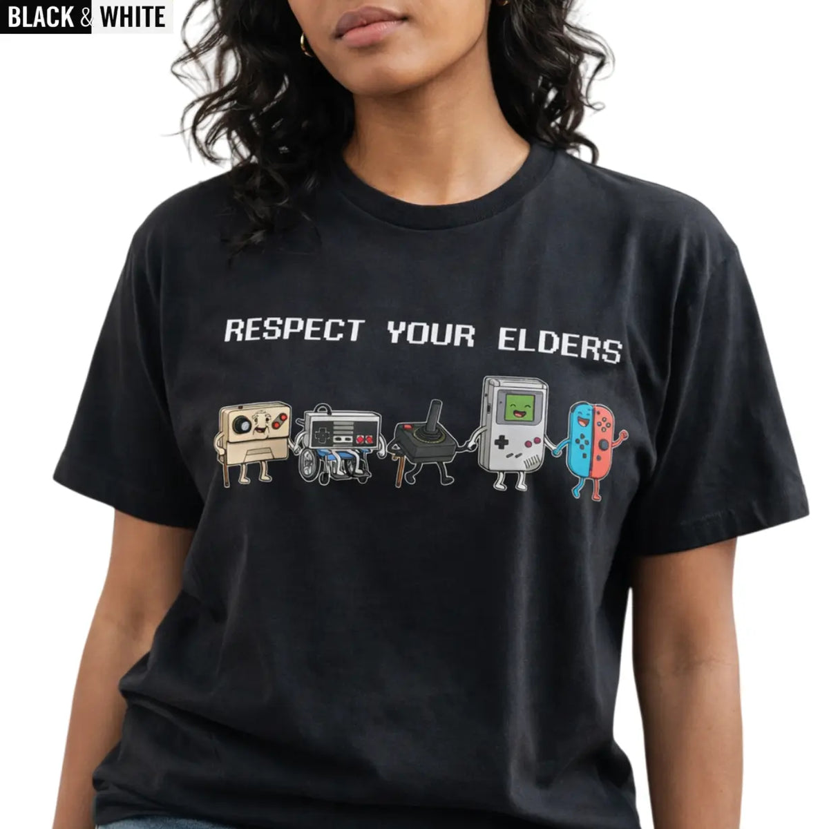 Men's Vintage T-Shirt, Aesthetic Retro Gamer Graphic Cotton Tee, Shortsleeve Round Neck Streetwear, Funny Gifts for Guys, Vintage T-Shirts