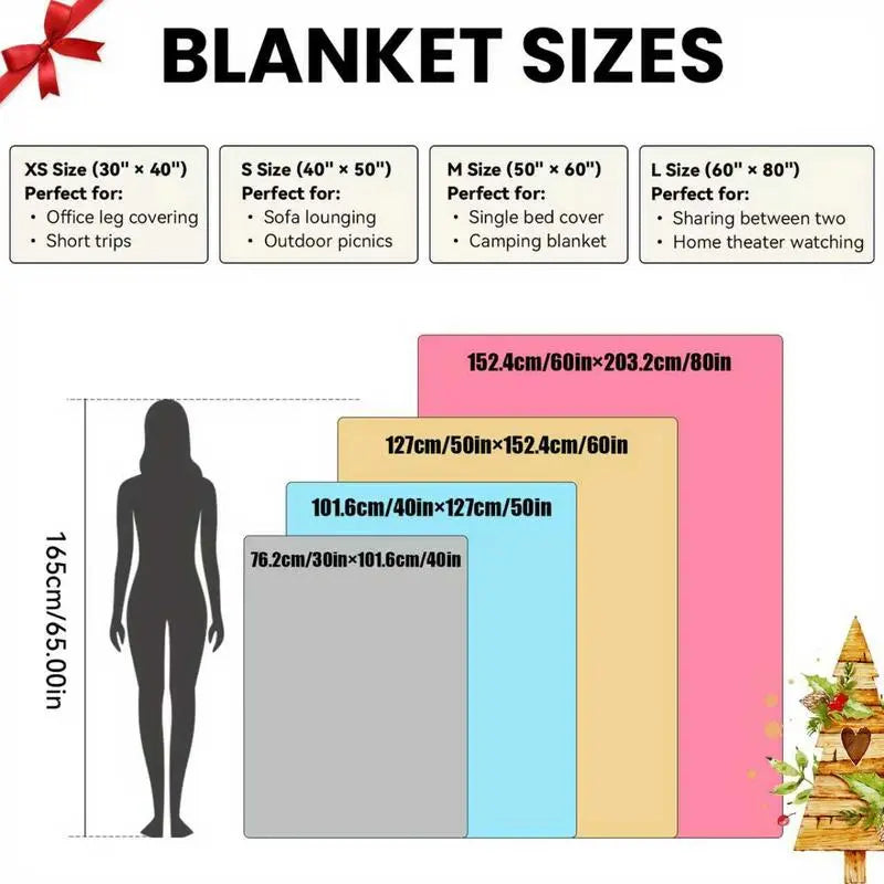Rudolph the Red - Nosed Reindeer Christmas - Themed Blanket| Sofa Binging Throw, AC Home Blanket, Outdoor Picnic Vibe For Christmas party decor, winter family movie nights, New Year gathering decor Ideal for Christmas, New Year's Day, New Year - View 4