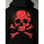 Men's Demon & Angel Print Hoodie, Warm and Comfortable Goth Sweatshirt for Fall & Winter, Casual Wear, Suitable for Wearing Alone or Layering, Graphic Hoodies, Gothic Printed Hoodie, Gothic Style Hoodie, Hooded Sweatshirts