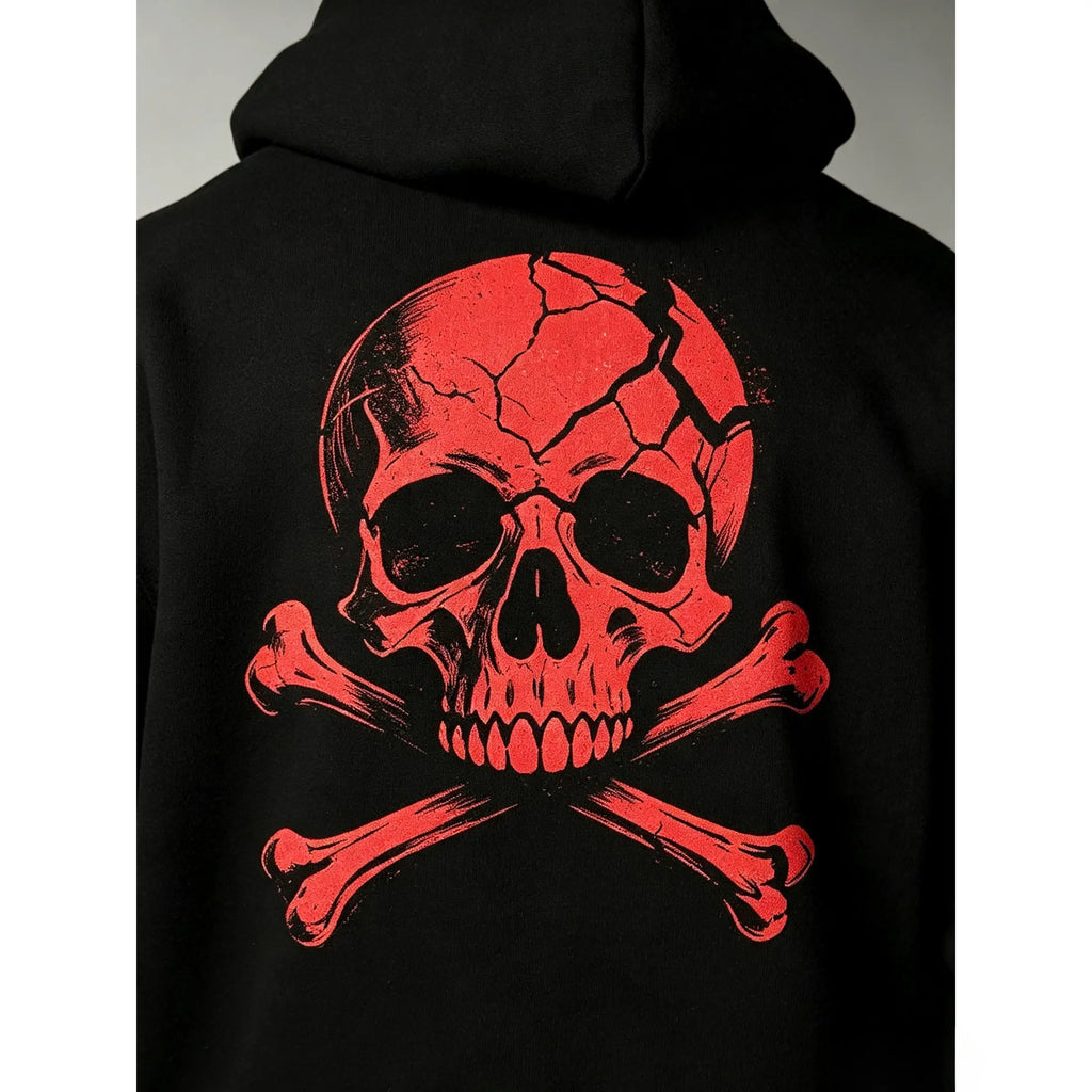 Men's Demon & Angel Print Hoodie, Warm and Comfortable Goth Sweatshirt for Fall & Winter, Casual Wear, Suitable for Wearing Alone or Layering, Graphic Hoodies, Gothic Printed Hoodie, Gothic Style Hoodie, Hooded Sweatshirts - View 6