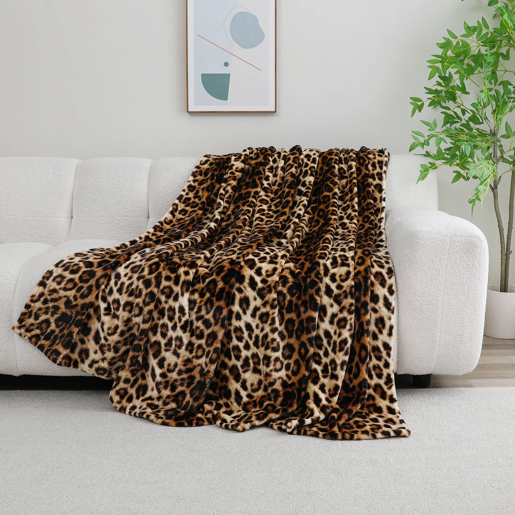 Naviliving Premium Leopard Print Blanket Thickening And No Shedding Machine Washable Suitable For Rental Property Sofa Living Room Decoration And Office Summer Air Conditioning Blanket - View 1