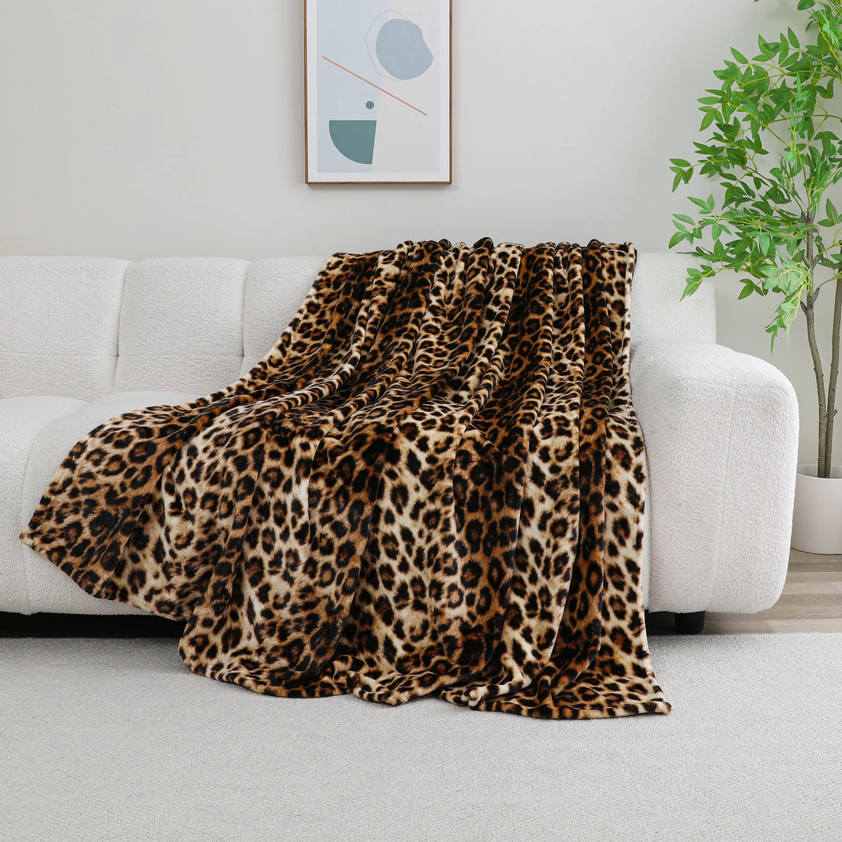 Naviliving Premium Leopard Print Blanket Thickening And No Shedding Machine Washable Suitable For Rental Property Sofa Living Room Decoration And Office Summer Air Conditioning Blanket - View 1
