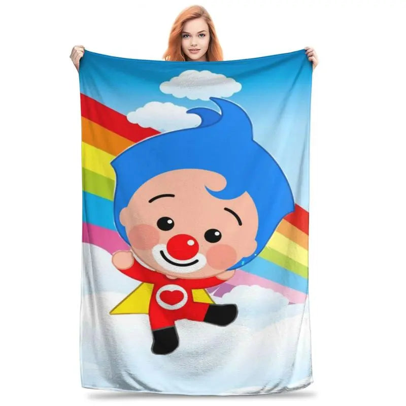 Plim Plim Blanket Cozy cartoon blanket with Plim Plim enjoying a fun circus ride, flannel material makes it perfect for chilling Children's Blankets - View 26