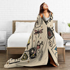 Cartoon Movie Animal Collage Flannel Plush Throw Blanket - Allover Print, All-Season Cozy Gothic Fleece, Cartoon Graphic Throw for Horror Movie Fans (Halloween, Birthdays Gifts), Flannel Plush Throws, Allover Print Blankets - View 7