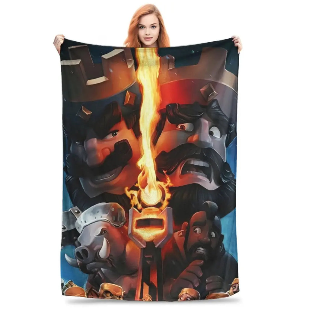 Clash Royale Game Super Soft Blanket Kids Plush Throw Blanket Street Trend Couch Bed Flannel Bedspread Sofa Bed Cover Christmas gift Dream Weave Home - View 12