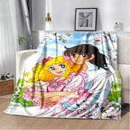 2025 New Style Candy Candy Girl Cartoon Anime Soft Plush Blanket,Flannel Throw Blanket Polyester Blanket for Living Room Bedroom Sofa Kid Gift - View 1