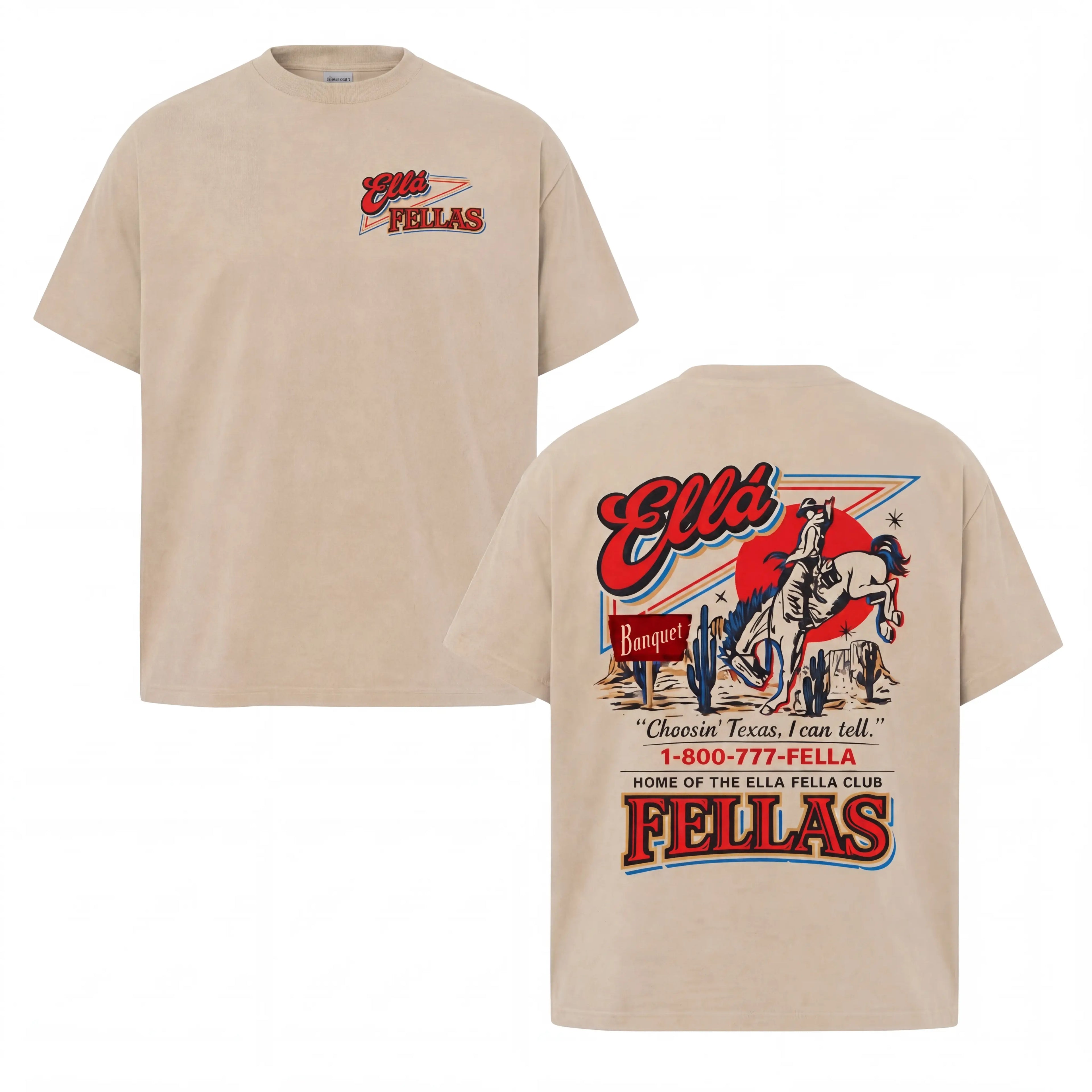 Ella Fella Club Shirt - Trendy Unisex Graphic Tee in Multiple Colors