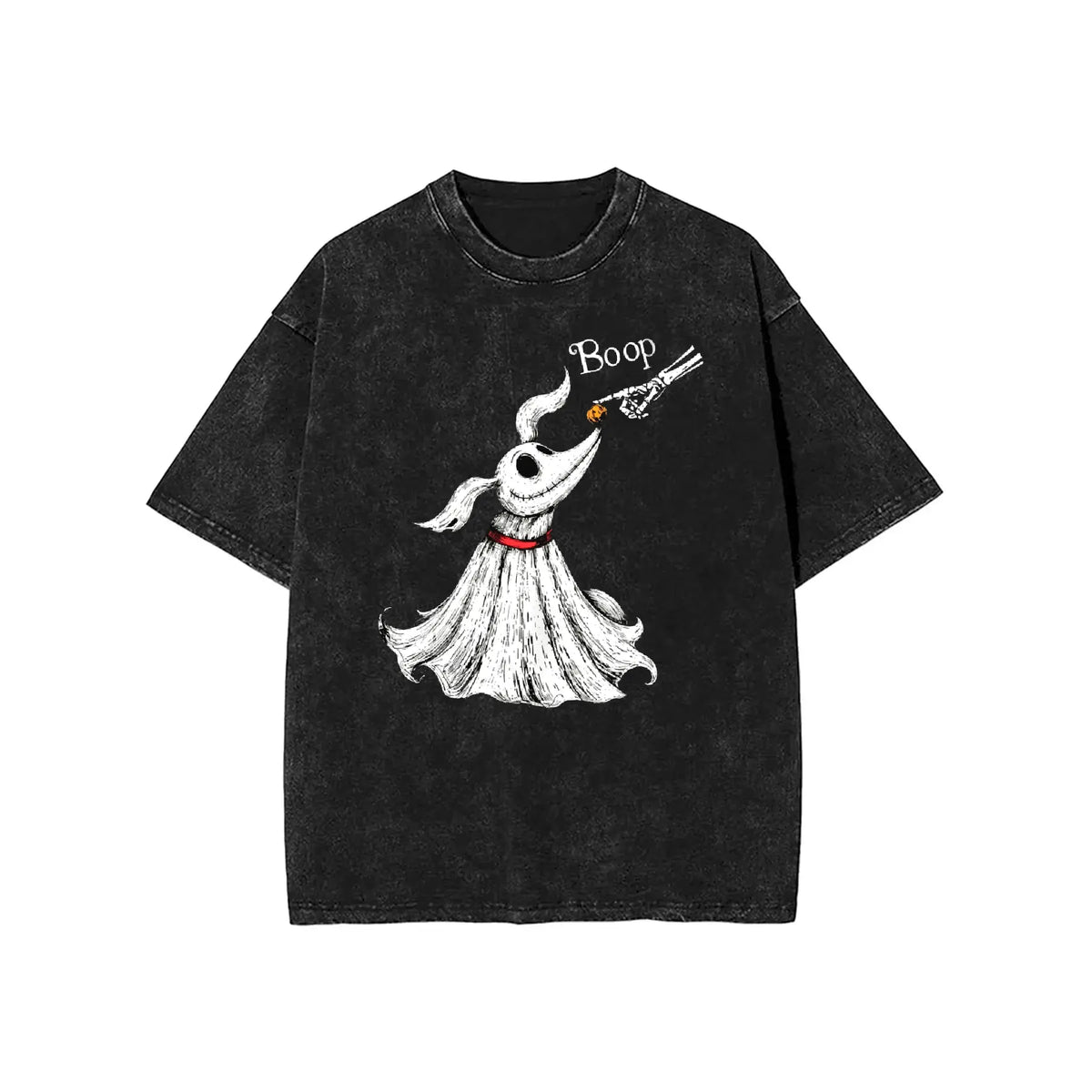 Zero Dog Boop Skeleton Hand Funny T-Shirt, Halloween Trip Tee, Nightmare Before Christmas Matching Shirt - View 14
