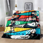 Cartoon Anime Jujutsu Kaisen Throws Blanket Super Soft Featuring Yuji,Megumi,obara and Satoru Gojo Blanket for Travel Beding Bed - View 33