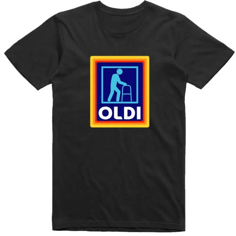 Men's Casual Cotton Graphic Streetwear T-Shirt - Funny Oldie Parody
