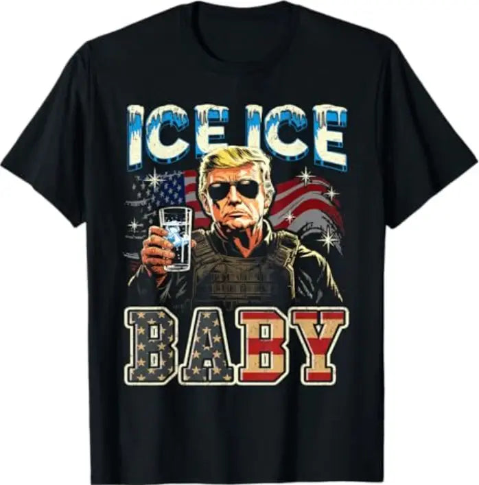 Vintage Ice Baby Funny Trump T-Shirt - View 10