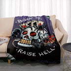3dED- HARDY Tattoo Tiger Skull Blanket Living Room Bedroom Sofa Soft and Comfortable Warm Blanket Office Leisure Blanket - View 11