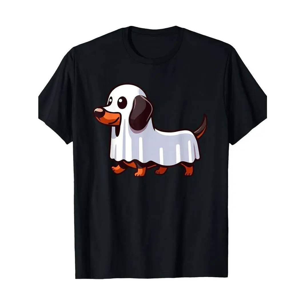 Spooky Dachshund Dog Halloween Costume T-Shirt For Men Women And Kids - View 1