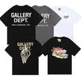 GALLERY DEPT Classic Letter Skull T-Shirt for Men & Women