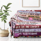 [SummerVibes] Blanket Gifts for Wife Romantic Anniversary Birthday Gifts for Wife Her I Love You Presents for Wife from Husband to My Wife Warm Gifts for Christmas Valentine's Mother's Day - View 2