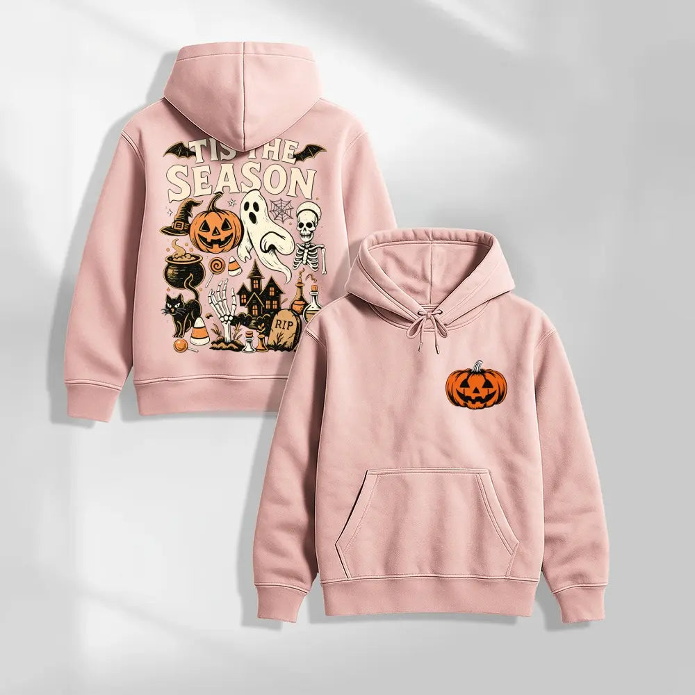 Halloween Spooky Season Graphic Hoodie Pullover Sweatshirt