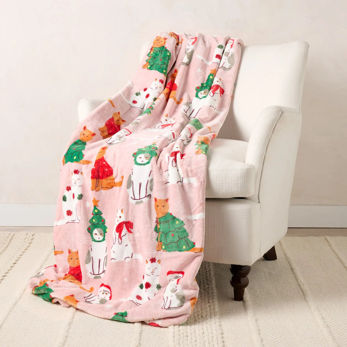 Kringle Express Oversized 60x80 Holiday Printed Throw - View 10