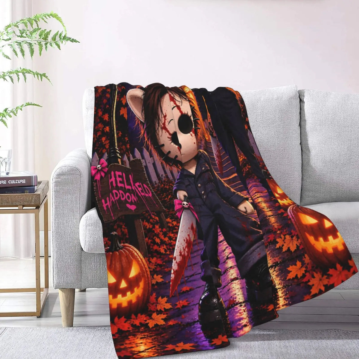 Halloween-M Blanket All Season Sofa Bedroom Chairs Dorm Couch Camping Soft Warm Cozy Bed Fleece Throw Gift for Men Women Boy Girl - View 24