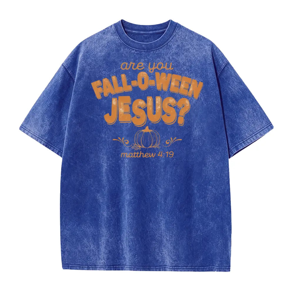 Retro Fall Religious Sweatshirt, Are You Fall-O-Ween Jesus, Womens Christian Shirt, Follow Jesus Shirt, Bible Matthew Shirt, Cute Thankful Shirt, Bible Verse Sweater, Cotton Round Neck Tee, Full Sizes, Full Colors, Womenswear