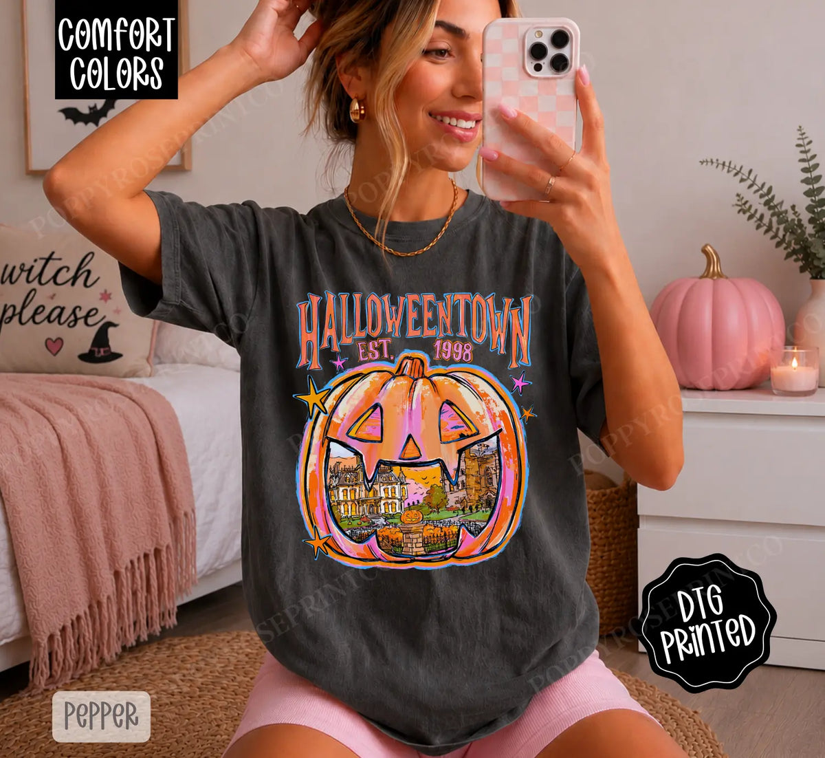 Halloweentown Comfort Colors Women’s Graphic Tee