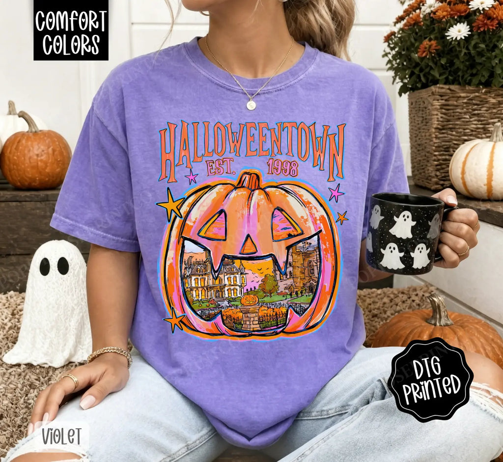 Halloweentown Comfort Colors Shirt, Trendy Women's Fall Tshirt, A Gift for Her - View 6